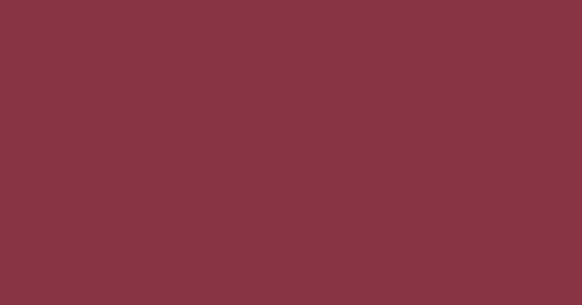 Колір RAL 460-6 rgb(135, 53, 67)