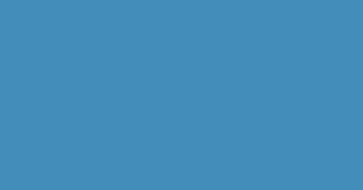 Колір RAL 640-2 rgb(67, 141, 186)