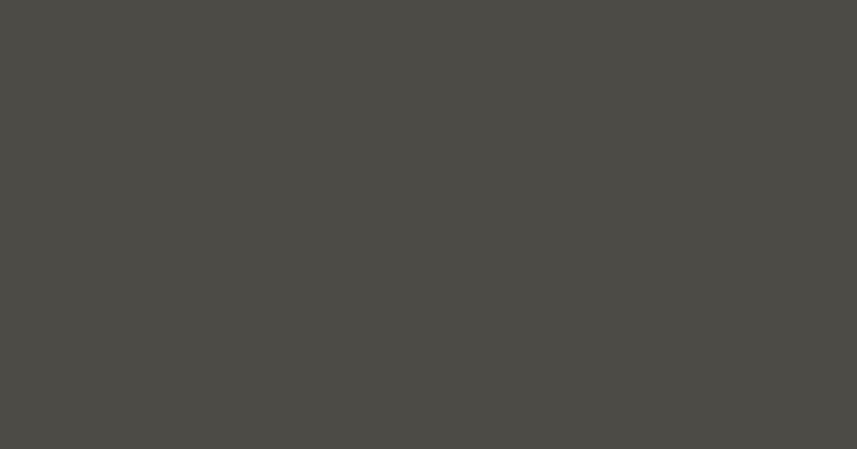 Колір Мла rgb(76, 75, 70)
