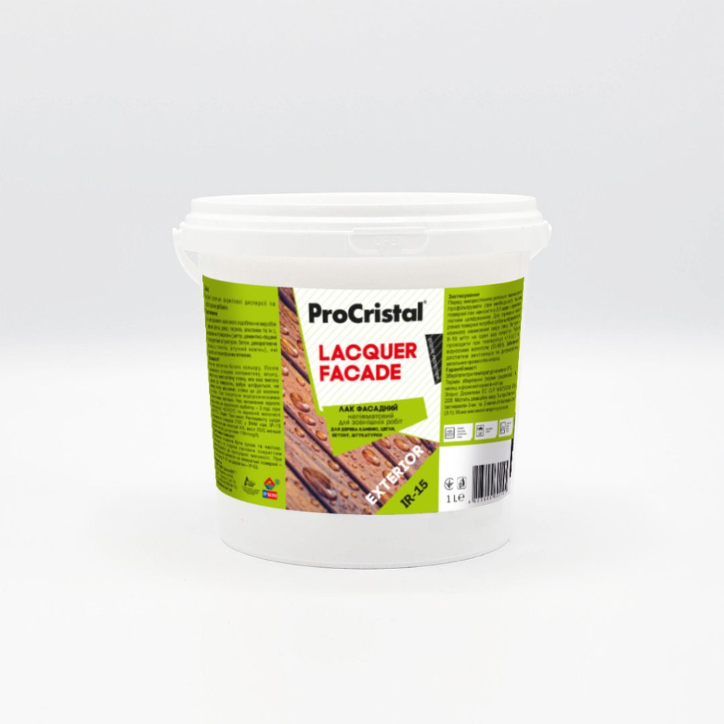 Лак фасадний ProCristal Lacquer Facade ІР-15, 1 л