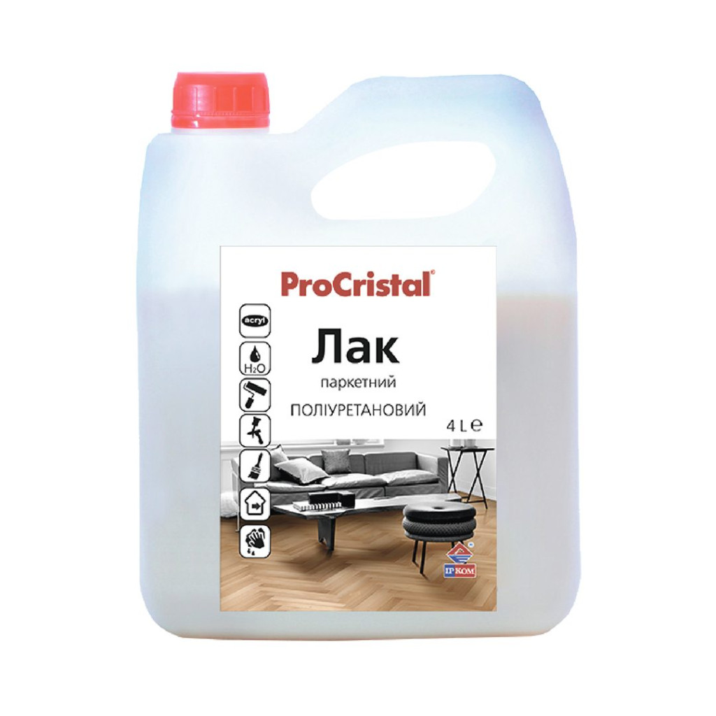 Лак паркетний ProCristal Lacquer ІР-16 напівматовий, 4 л