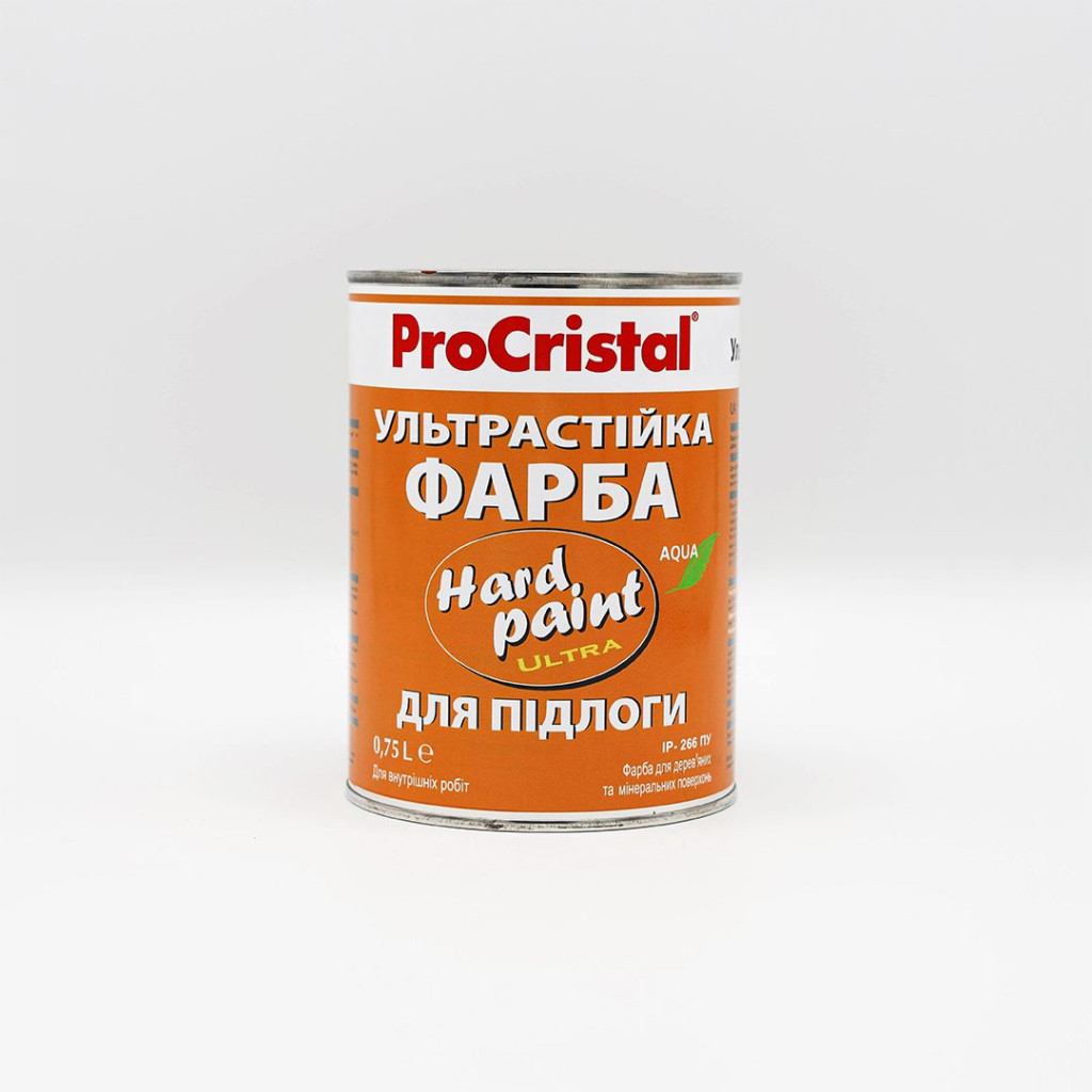 Фарба для підлоги ProCristal Hard Paint ІР-266 ПУ, 0.75 л