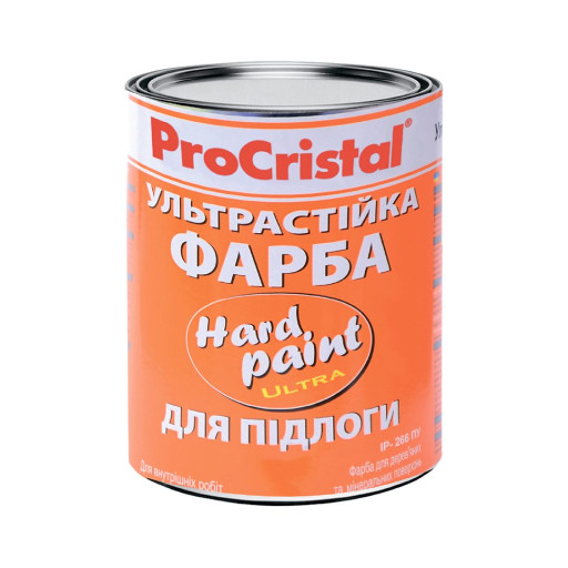Фарба для підлоги ProCristal Hard Paint ІР-266 ПУ зносостійка світло-сіра