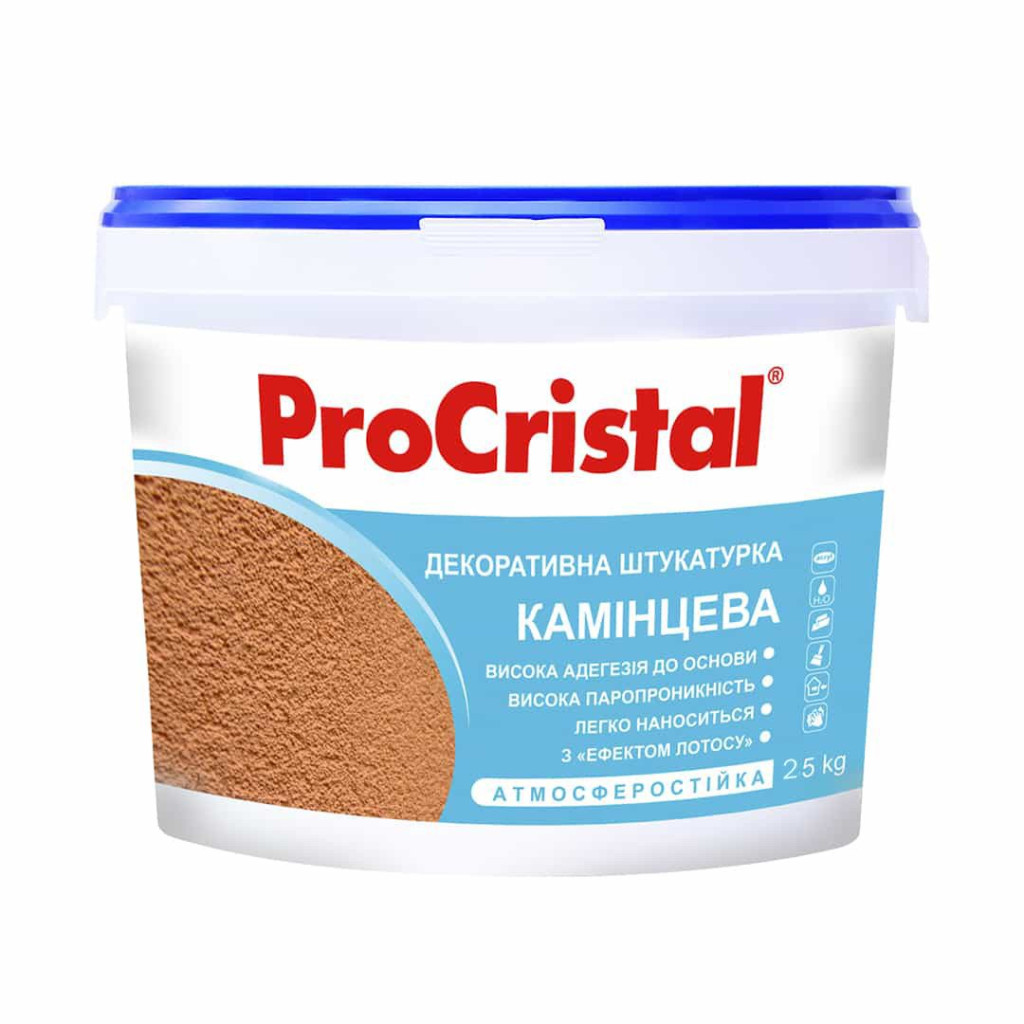 Штукатурка декоративна фасадна ProCristal Камінцева ІР-58, база А, 25 кг