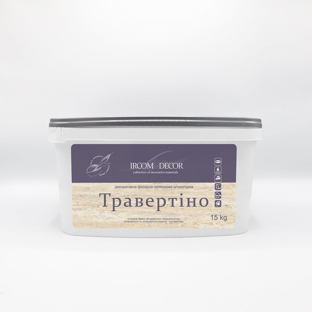 Штукатурка декоративна Ircom Decor Travertino ІР-59, 15 кг