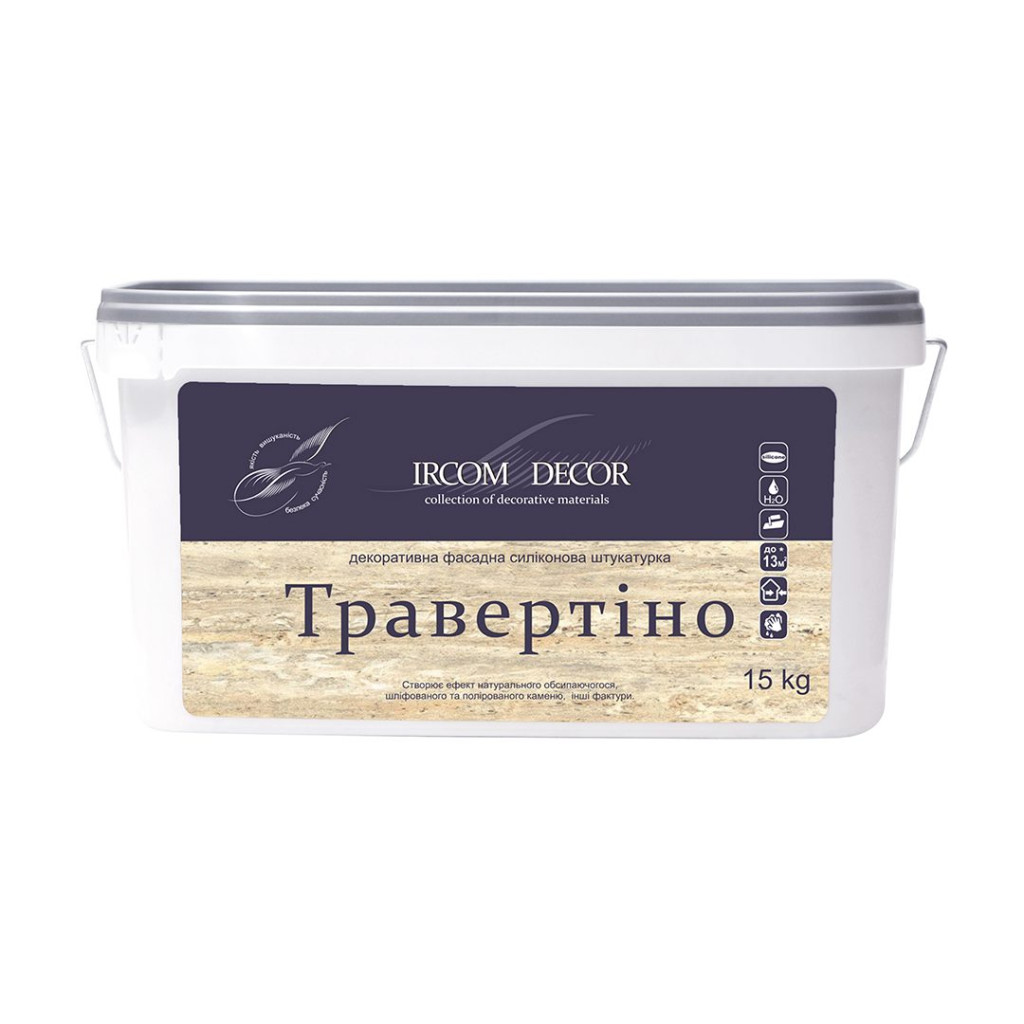 Штукатурка декоративна Ircom Decor Travertino ІР-59, 15 кг