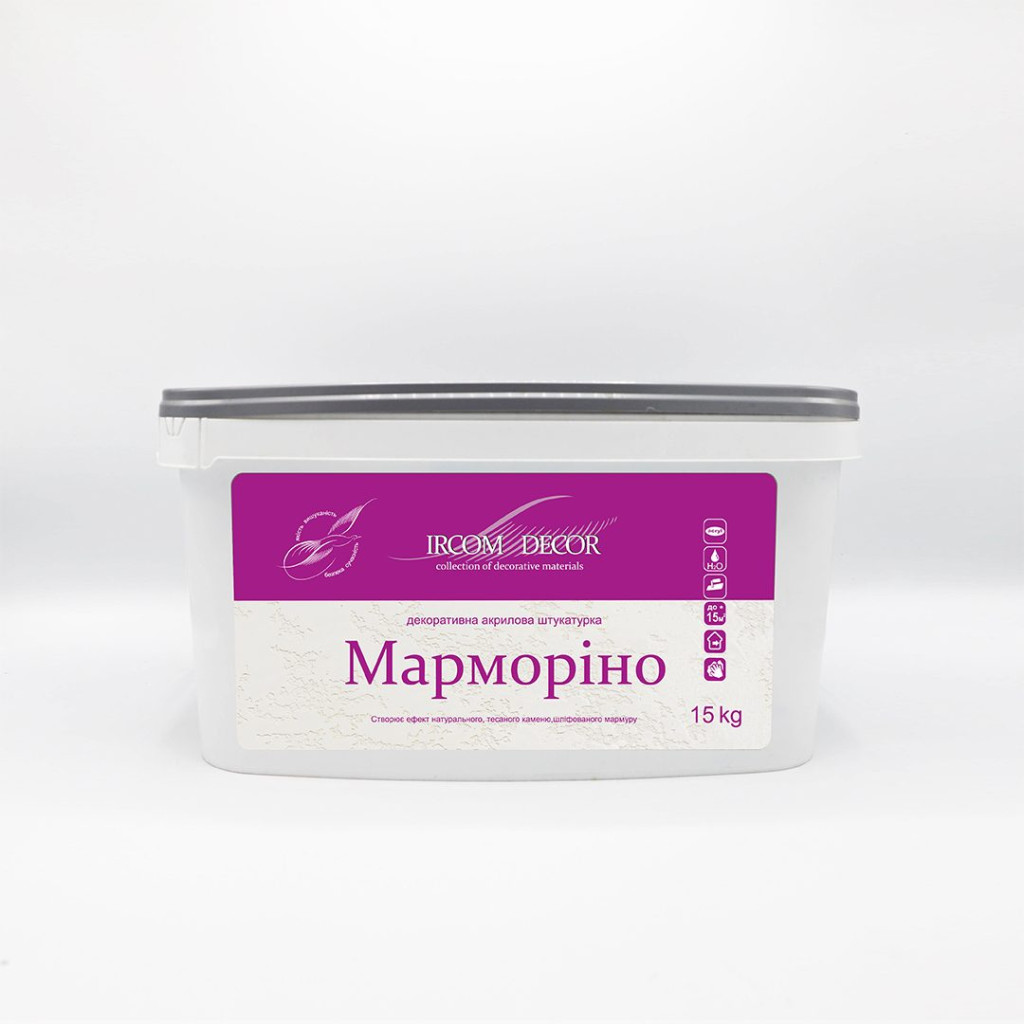 Штукатурка декоративна Ircom Decor Marmorino, 15 кг