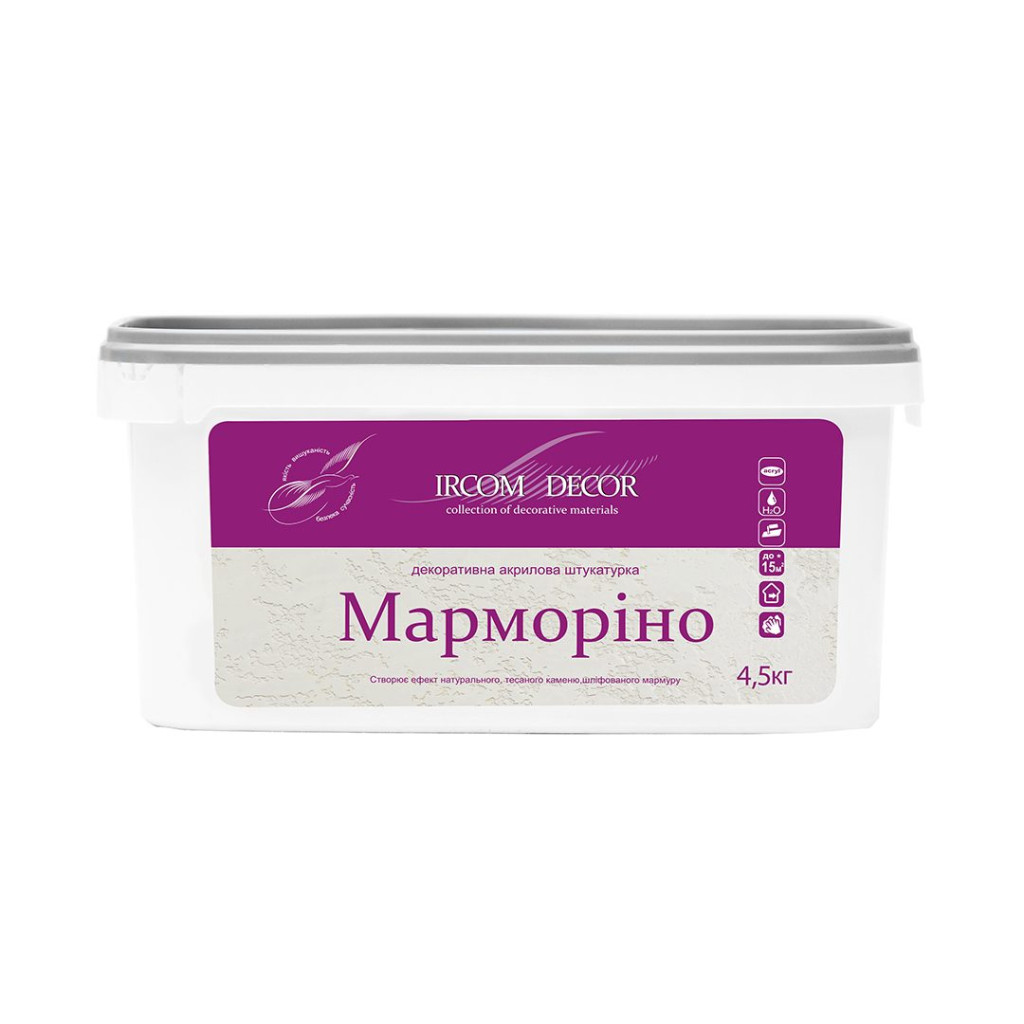 Штукатурка декоративна Ircom Decor Marmorino, 15 кг