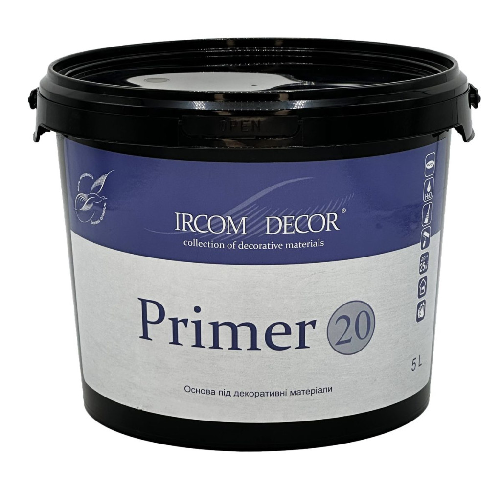 Ґрунт-фарба під декоративні покриття Ircom Decor Primer 20 ІР-07, 5 л