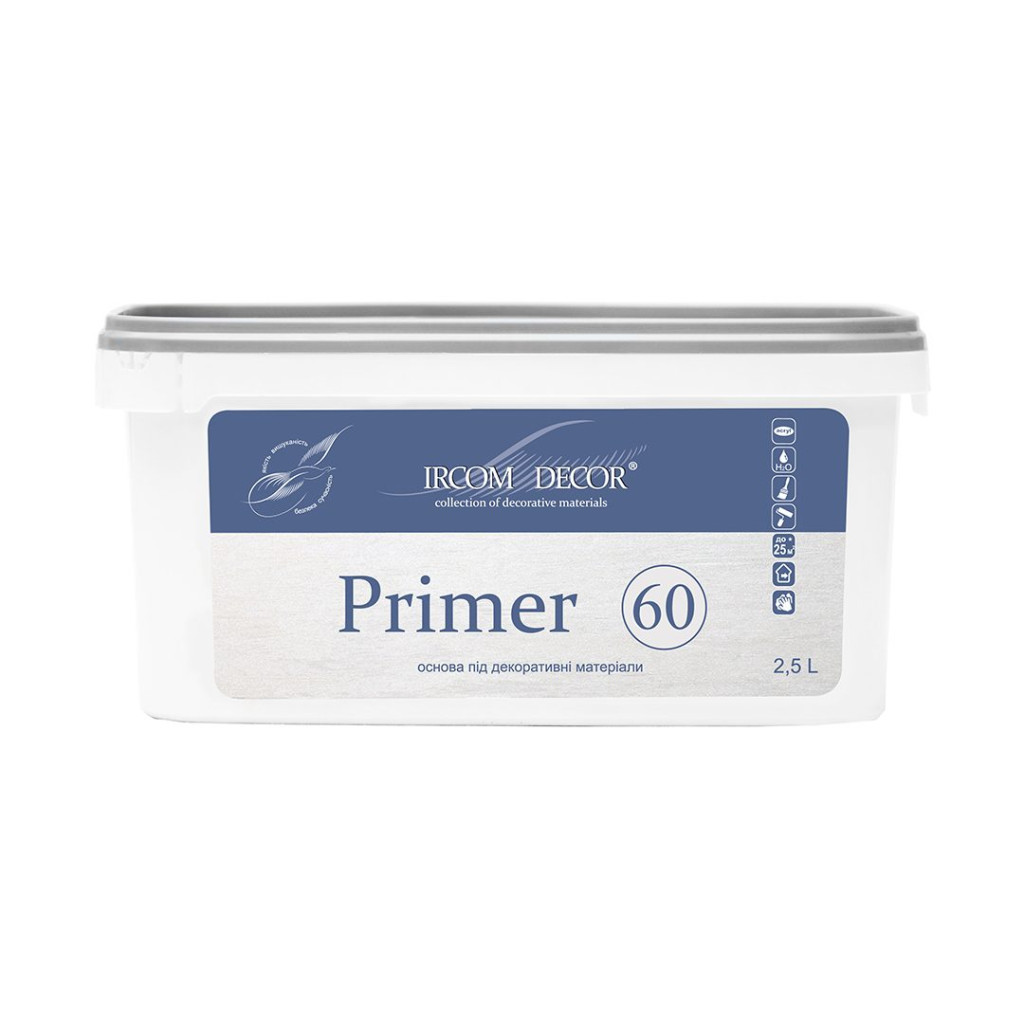 Ґрунт-фарба під декоративні покриття Ircom Decor Primer 60, 0.8 л