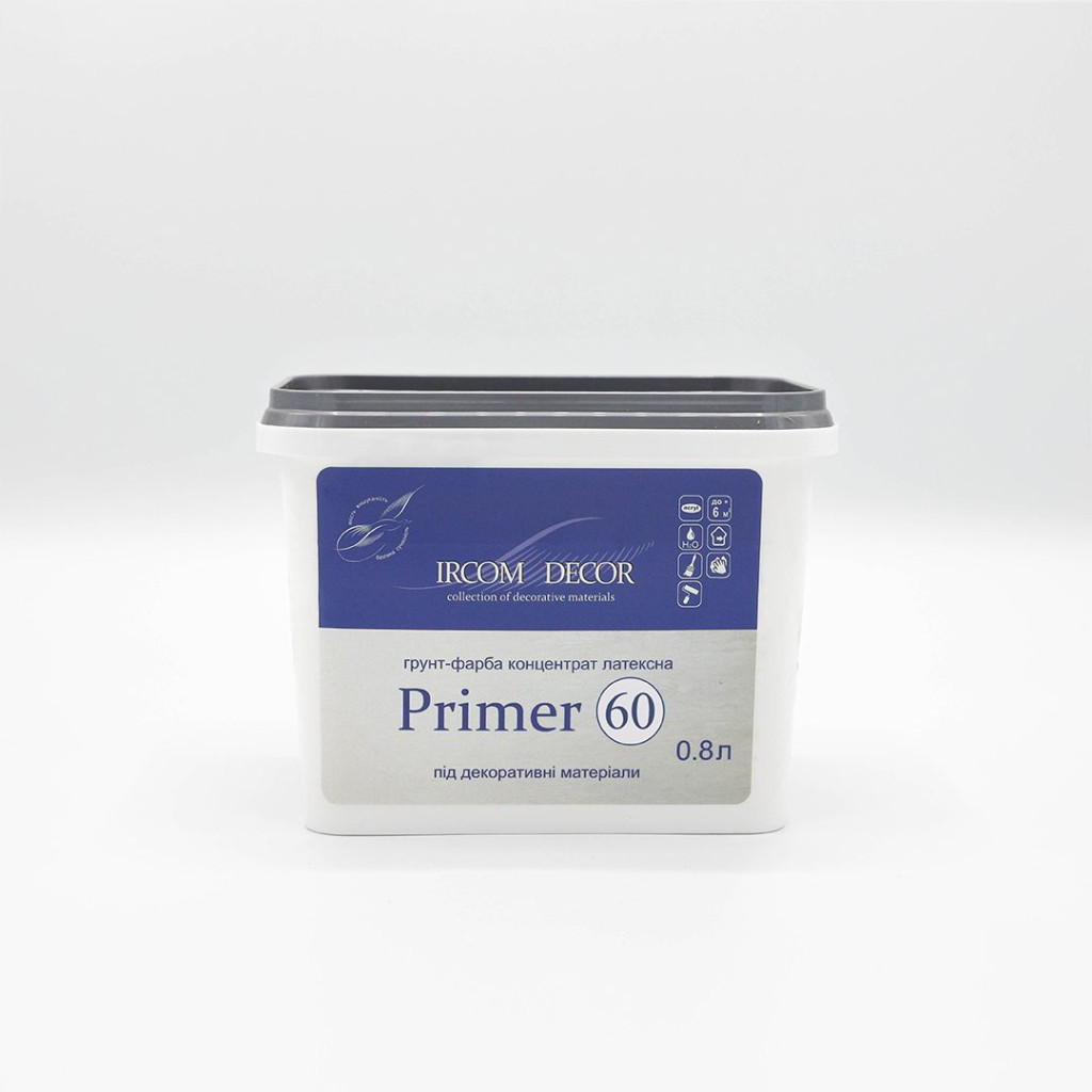 Ґрунт-фарба під декоративні покриття Ircom Decor Primer 60, 0.8 л