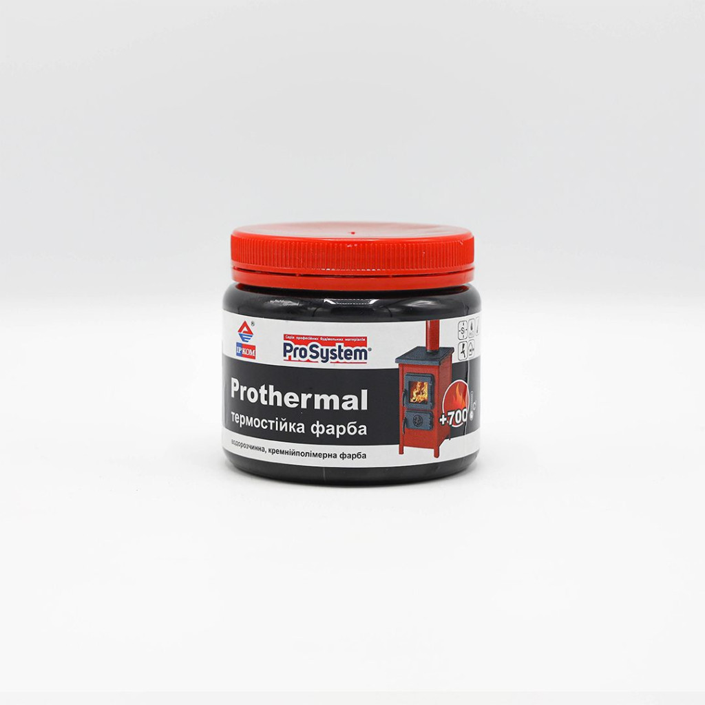 Емаль термостійка ProSystem Prothermal чорна, 0.35 л