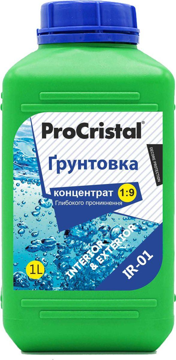 Ґрунтовка глибокого проникнення ProCristal концентрат 1:9, 1 л