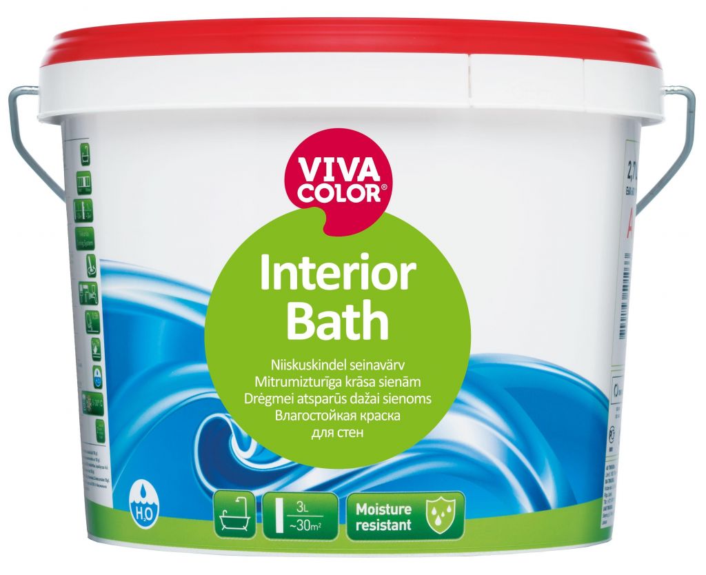 Фарба інтер'єрна Hansa Interior Bath напівглянсова, 0.9 л