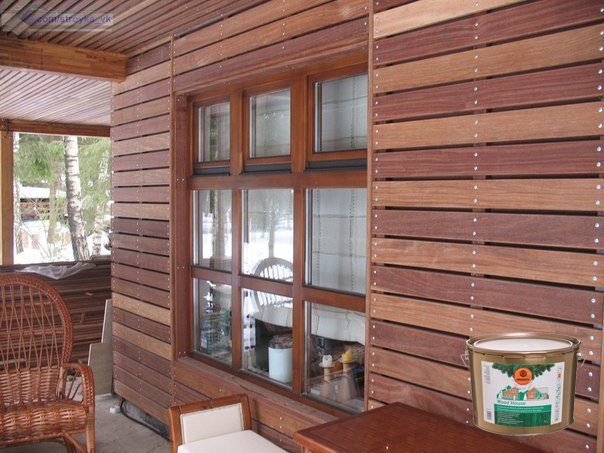 Лазур для фасаду Eskaro Wood House напівматова, 2.7 л