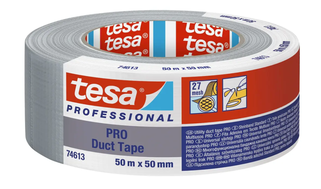 Стрічка тканинна tesa PRO 74613 Duct Tape, 25 м х 48 мм
