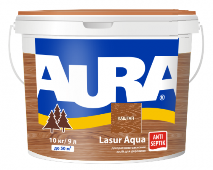 AURA Lasur Aqua  (каштан)  0,75л