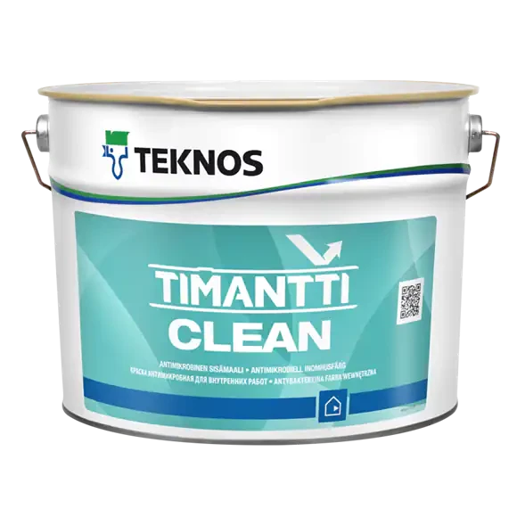Teknos | Timantti Clean | Фарбаа | Білий | База 1 | 9л