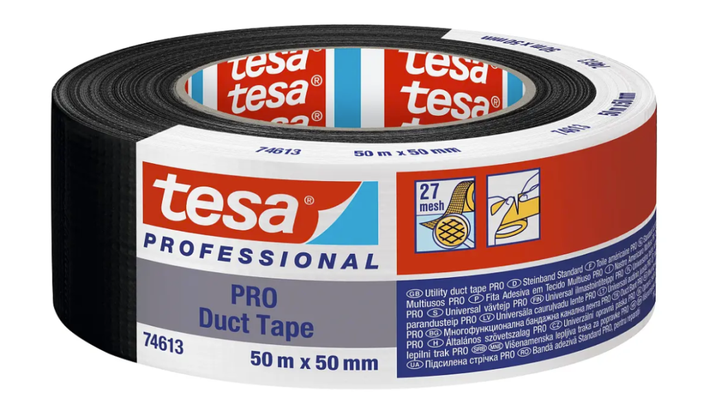 Стрічка тканинна tesa PRO 74613 Duct Tape, 25 м х 48 мм