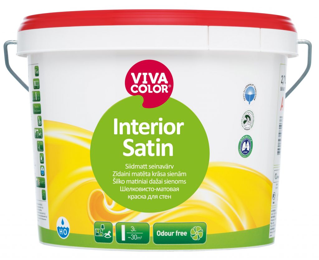 Фарба інтер'єрна Hansa Interior Satin шовковисто-матова, 9 л
