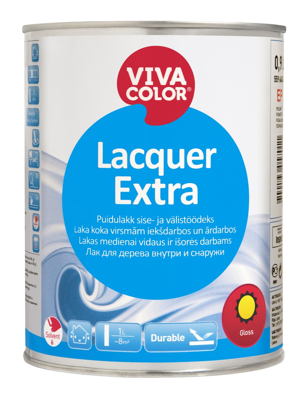 Lacquer Extra глянсовий 2,7л