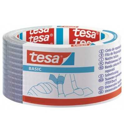 Tesa Тканинна стрічка BASIC Сіра 25 м х 50 мм