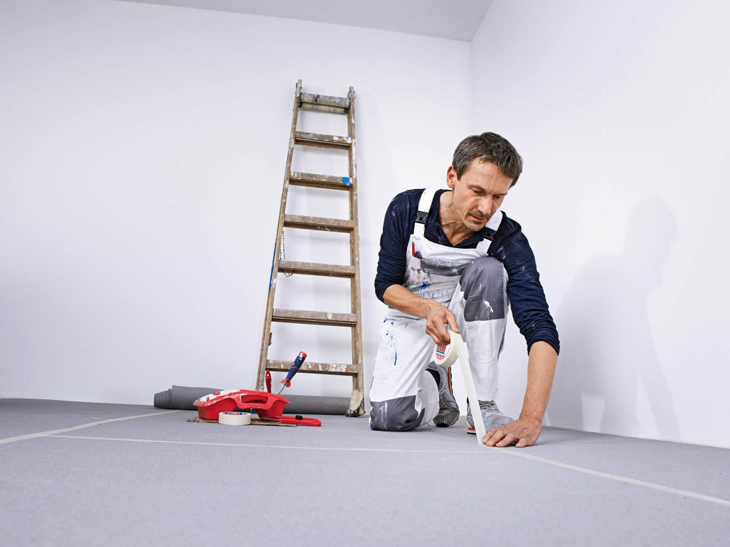 Стрічка малярська tesa 4325 Masking Tape Pro White крепова