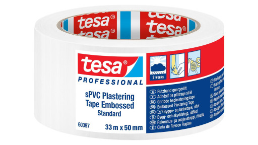 60397 Штукатурна ПВХ стрічка | tesa® sPVC Plastering Embossed