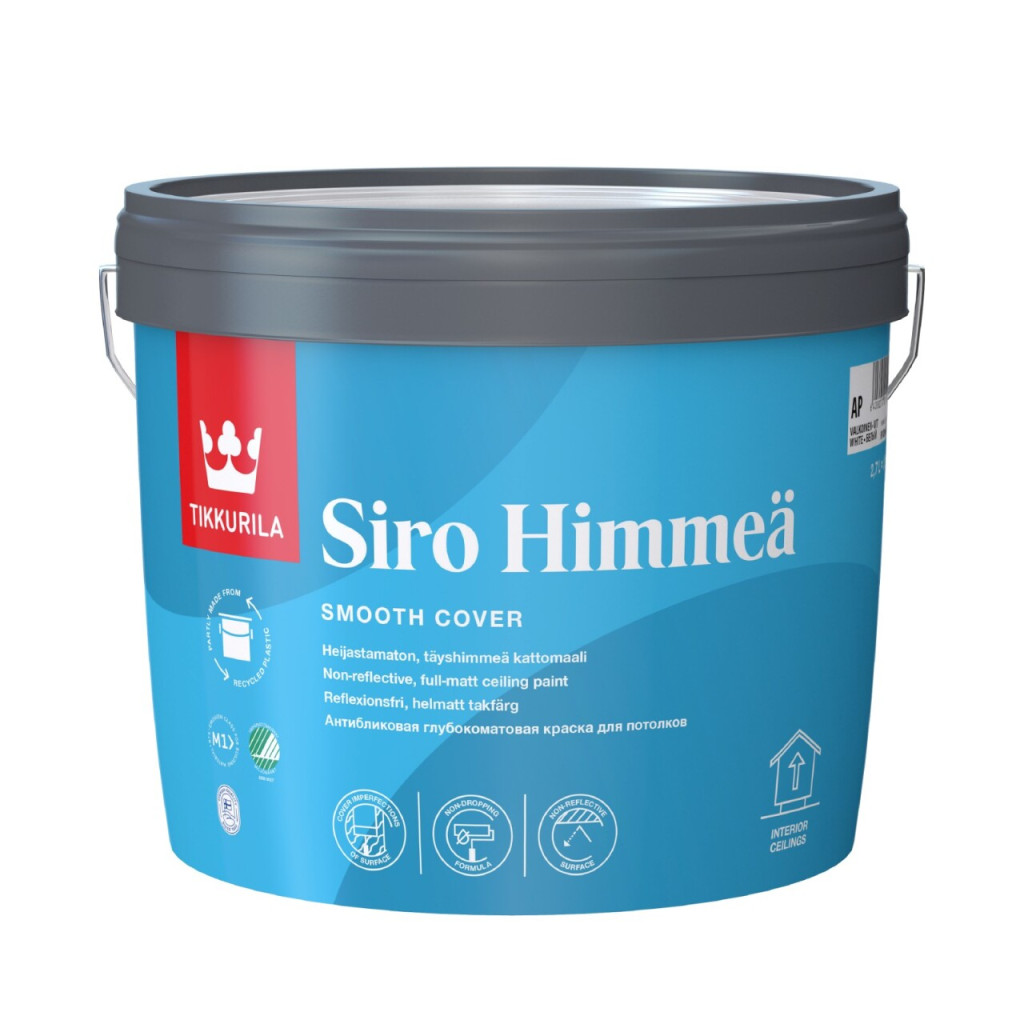Фарба для стелі Tikkurila Siro Himmea глибокоматова, 2.7 л