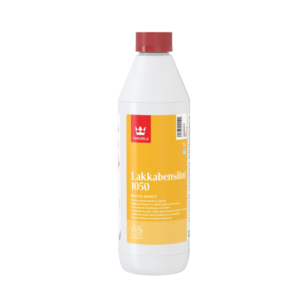 Розчинник Tikkurila 1050 уайт-спірит високоочищений, 1 л