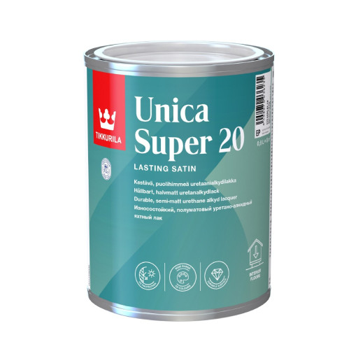 Лак для човнів і підлоги Tikkurila Unica Super 20 напівматовий