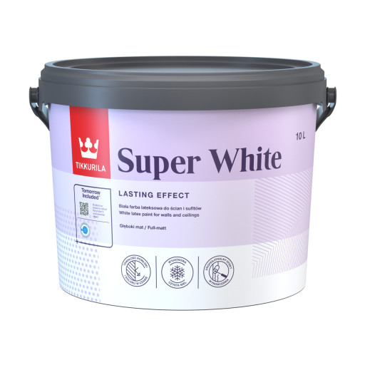 Фарба інтер'єрна Tikkurila Super White біла глибокоматова