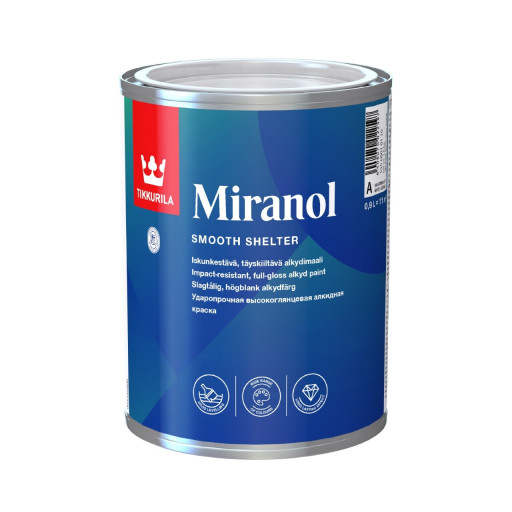 Емаль Tikkurila Miranol алкідна високоглянсова для дерева й металу