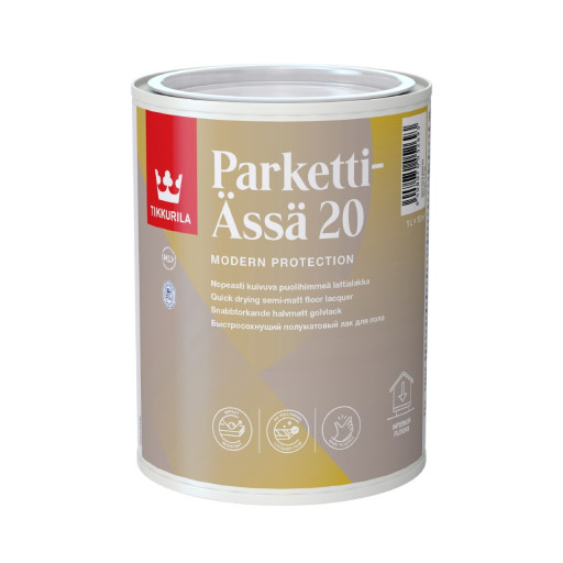 Лак паркетний Tikkurila Parketti-Assa напівматовий водорозчинний